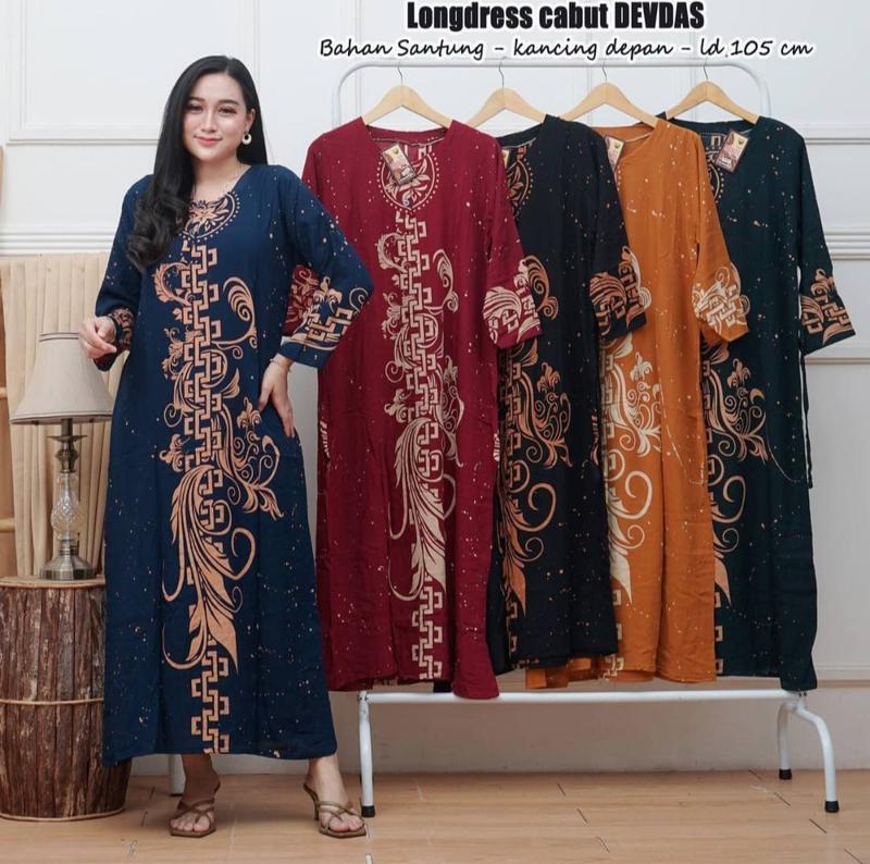 Product Introduction of PROMO 100rb dapat 3pcs daster lengan panjang berbagai motif bahan rayon kancing depan busui friendly 7