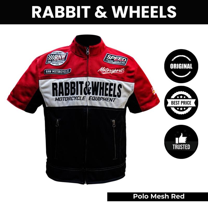 Jaket Motor Polo Mesh Red Rabbit & Wheels 1