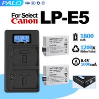 Gambar PALO Baterai LP-E5 1800mAh + Charger - Baterai Kamera OEM High Capacity untuk Canon EOS 450D, 500D, 1000D, Kiss X2 X3, Rebel T1i Camera - Baterai-1pcs dari Palo Baterai Kab. Tangerang 1 Tokopedia
