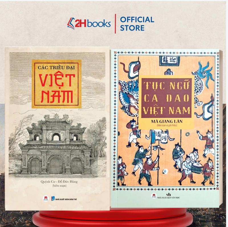  Sách - Combo 2 cuốn Các triều đại Việt Nam + Tục ngữ ca dao Việt nam sách  đỏ 