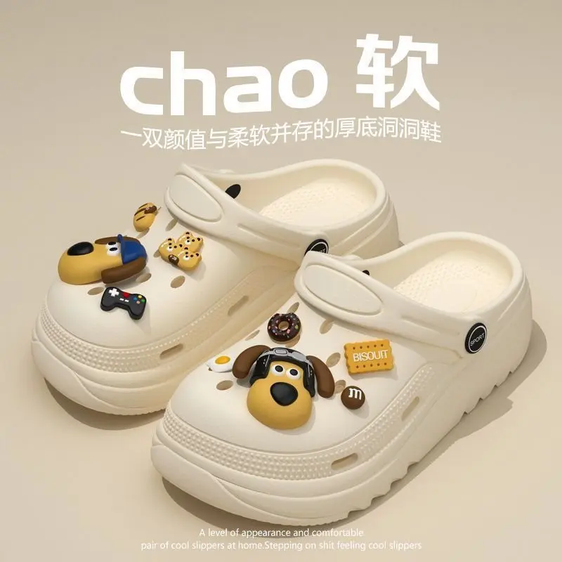 [ĐỘC QUYỀN TTS] Dép sục nữ sticker chú cún đáng yêu - Lù Store [2386]