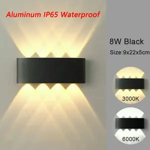 Aluminum LED Wall Lamp Lampu Dinding Thickened version Lampu Effect Light Waterproof Wall Light Fixture Lampu Tangga