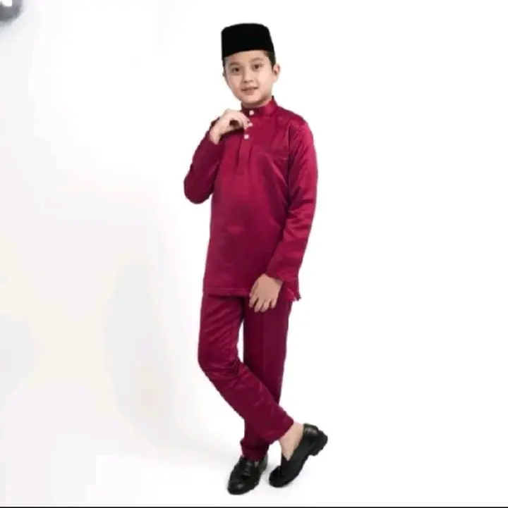 oneset teluk blangu anak kurung muslim melayu malaysia baju lebaran kekinian terviral cekak musang