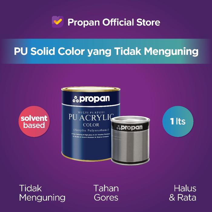 Gambar PROPAN MULTIPURPOSE PU ACRYLIC PU SOLID COLOR YANG TIDAK MENGUNING 1LSET - CLEAR SATIN dari PROPAN RAYA Kota Administrasi Jakarta Barat Tokopedia