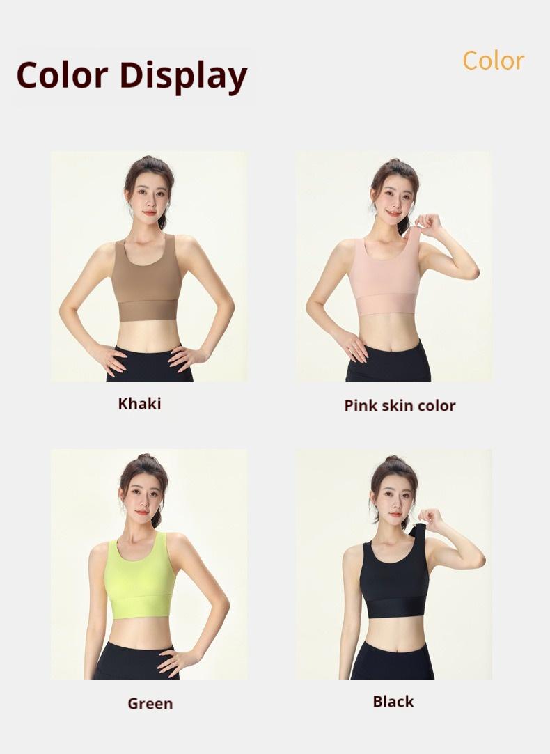 Product Introduction of High-Intensity Sports Bra for Women - Anti-Shock, Moisture-Wicking, Fixed Cups,Stylish Back Design Women's Sports Tank Top 31