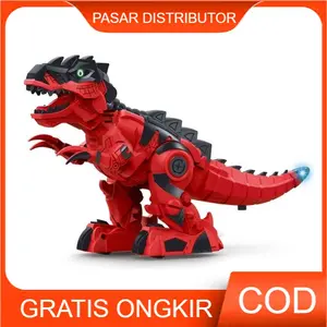 dino robot musik & lampu 3359 - mechanical tyrannosaurus mainan dinosaurus anak