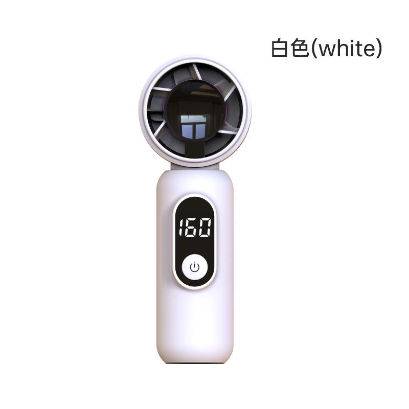 Kipas Tangan Mini Portabel USB Isi Ulang Layar Digital Kecepatan Tinggi | Mini Portable Handheld Fan USB Rechargeable Digital Display High Speed