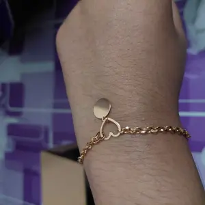 Gelang Emas Fancy Love My Letter Bulat Gold 10K Semar Nusantara