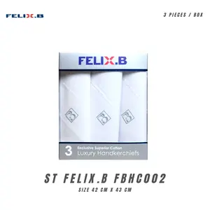 FELIX.B Saputangan Kualitas Premium ST FB02 Isi 3 Pcs Bahan Katun
