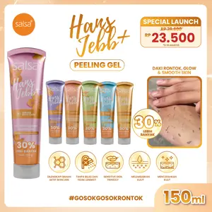 SALSA Hans Jebb+ Peeling Gel - Gel Skin Cleanser Eksfoliasi Perontok Daki dan Ketiak Hitam
