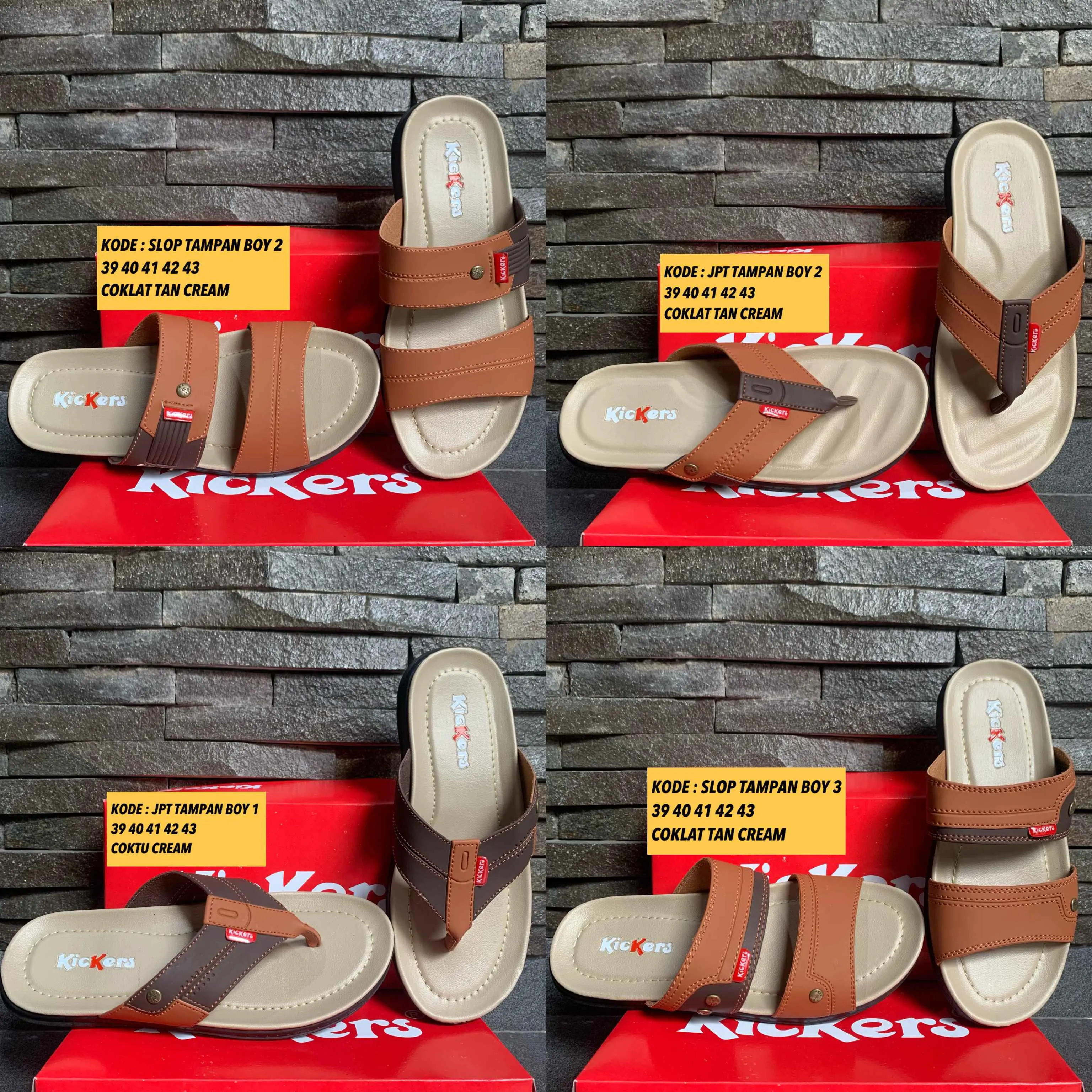 Sandal Slop Japit Pria kulit elegan kondangan premium