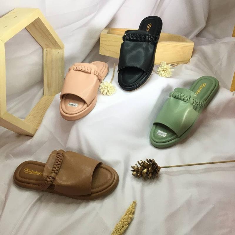 Sandal Wanita Slip On Flip Flop | Pembayaran Bisa Melalui COD 1