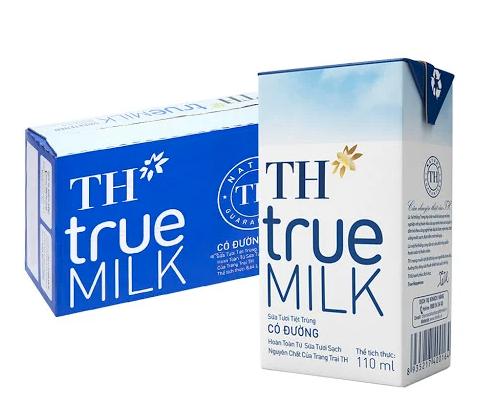 " QUÀ TẶNG KÈM THEO " Thùng 48 hộp sữa tươi tiệt trùng TH true MILK  180 ml (180 ml x 48)