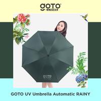 Gambar (Best Deal) Goto [COD] Rainy Payung Umbrella Lipat Besar Polos Anti UV Otomatis - GREEN dari Goto Living Kota Tangerang 4 Tokopedia