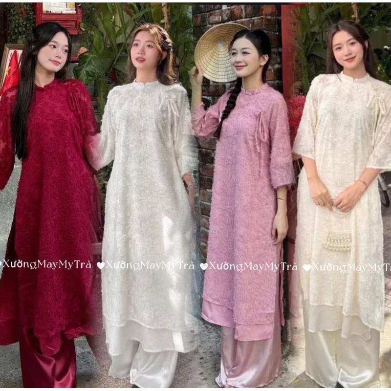 [Size + Màu Quần] Áo Dài Lông Vũ | BigBuy360 - bigbuy360.vn