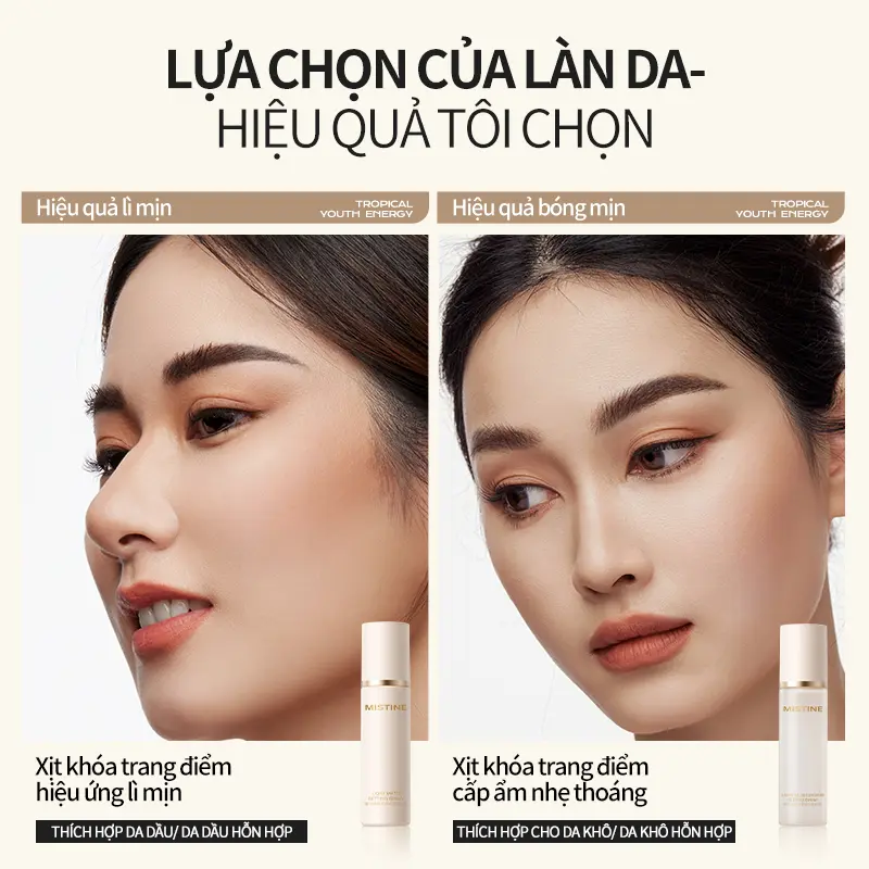 [DEAL SỐC - LIVE] MISTINE Xịt Khoá Nền Kiểm Soát Dầu Lâu Trôi 100ml (Da Khô/Da Dầu) | BigBuy360 - bigbuy360.vn