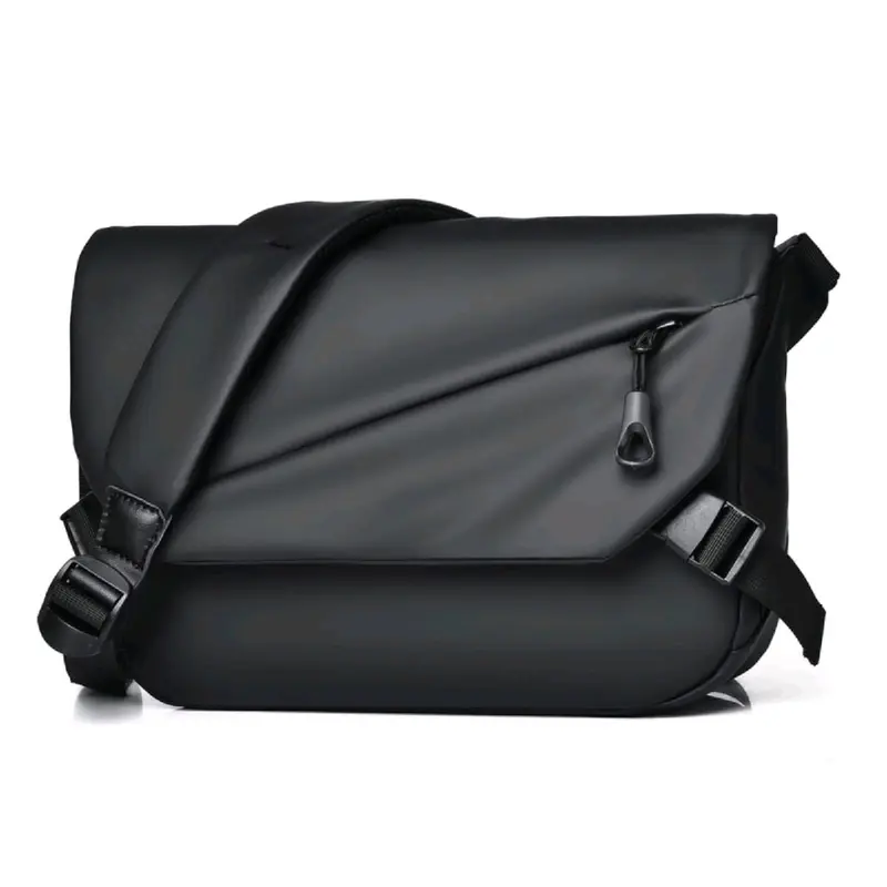 tas selempang pria hanbag slingbag clutchbag waterproof multifungsi tas kantor Cowok Hitam 3