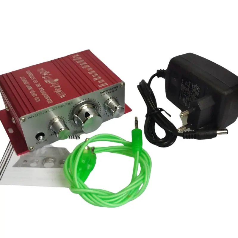 ampli amplifier mini speaker 20w dc-12v Satu paket LEBIH HEMAT+ADAPTOR -kabel, Biru 1