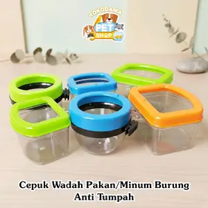 Cepuk Wadah Pakan/Minum Burung Anti Tumpah A1 A2 A3