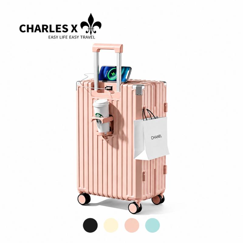 Vali kéo chính hãng Charles X ABS+PC chống vỡ, bảo hành 5 năm, vali du lịch cao…