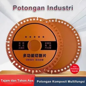 2PCS Mata Pisau Potong Serbaguna TK - Potong Besi Kayu Plastik SEKETIKA Tajam Tahan Aus Potongan Industri Komposit Multifungsi Cakram pemotong komposit multifungsi untuk gerinda sudut, cocok untuk kaca, ubin keramik, lempengan batu, besi cor,  poles