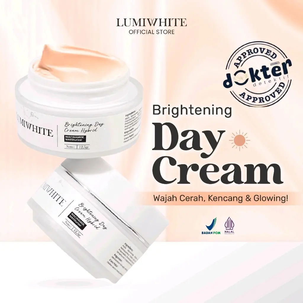 New Lumiwhite Brightening Day Cream Hybrid / Cream Pencerah Wajah BPOM