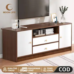 COD Meja TV Kayu TV  kayu  Rak Minimalis Rak TV Multifungsi Rak TV  Lemari Penyimpanan dengan Pintu