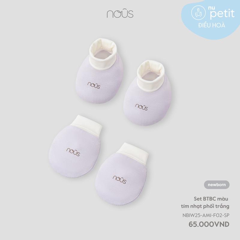 [KOL Nous Phụ kiện] S98 Set bao tay, bao chân giữ ấm cho bé sơ sinh chất liệu kháng khuẩn BST T7