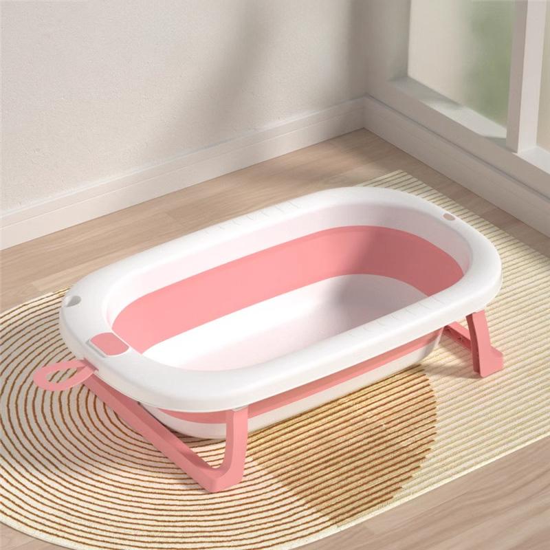 ⚡SUBSIDI 80%⚡ APEXGLOW Bak Mandi Bayi Lipat Portable Dengan Pengukur Suhu & Bantal Mandi Foldable Baby Bath Tub Anti Slip Anti Tenggelam Baby Bath Helper 8