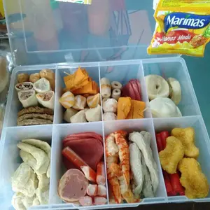 Kotak Plastik 8 Sekat Besar / Kotak Benang Besar / Green Leaf 1449