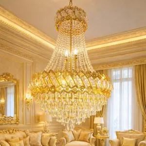 Lampu gantung Kristal 5017  UK 40cm dan 60cm dengan Desain Elegan dan Kilauan Mewah untuk Dekorasi Rumah Anda