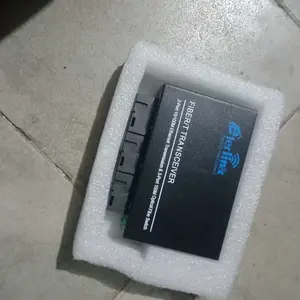 Eterlink 3 FO 2 LAN Ethernet Fiber 2 RJ45 3SC Optik Media Converter Single Mode