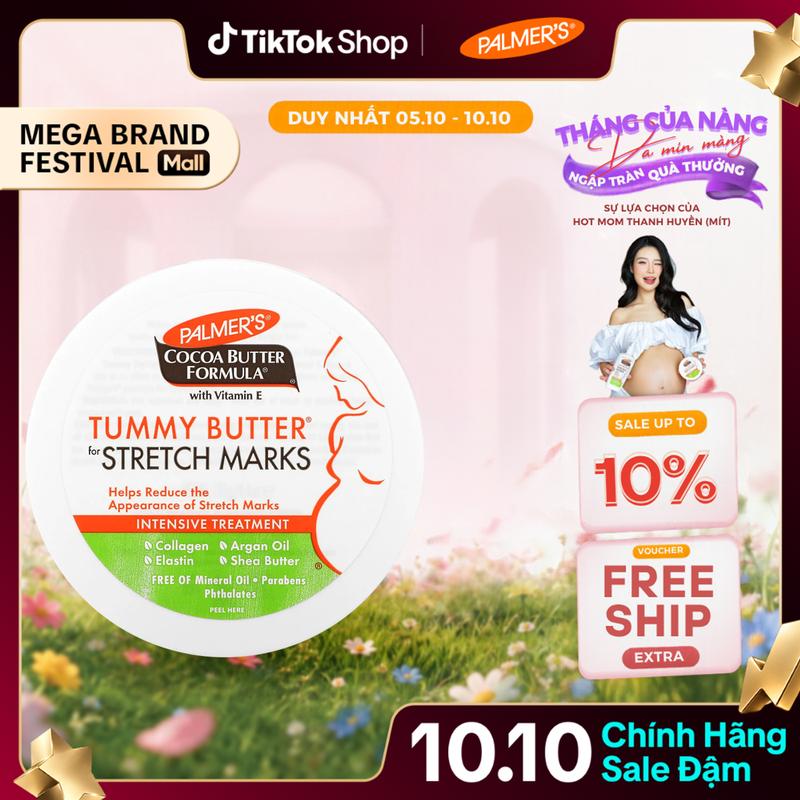 Bơ đậm đặc ngăn ngừa và giảm rạn da giai đoạn cuối thai kỳ Palmer's 125gr