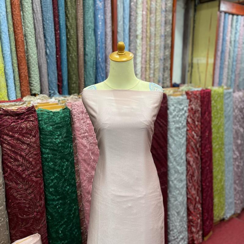 Bahan bridesmaid kain satin seragam by maxmara silk 5