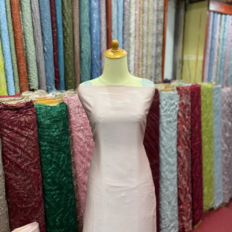 Bahan bridesmaid kain satin seragam by maxmara silk 5