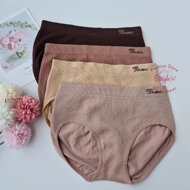 3 Pcs Celana Dalam Piaoli Katun Cd Cewek Wanita Dewasa Remaja Rajut 4