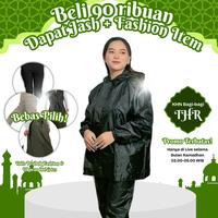 Gambar Jas Hujan Setelan Parasut D70 Pria Wanita Tebal Berkualitas - Merah MArun, All Size dari KHN Store Kab. Sumedang 3 Tokopedia