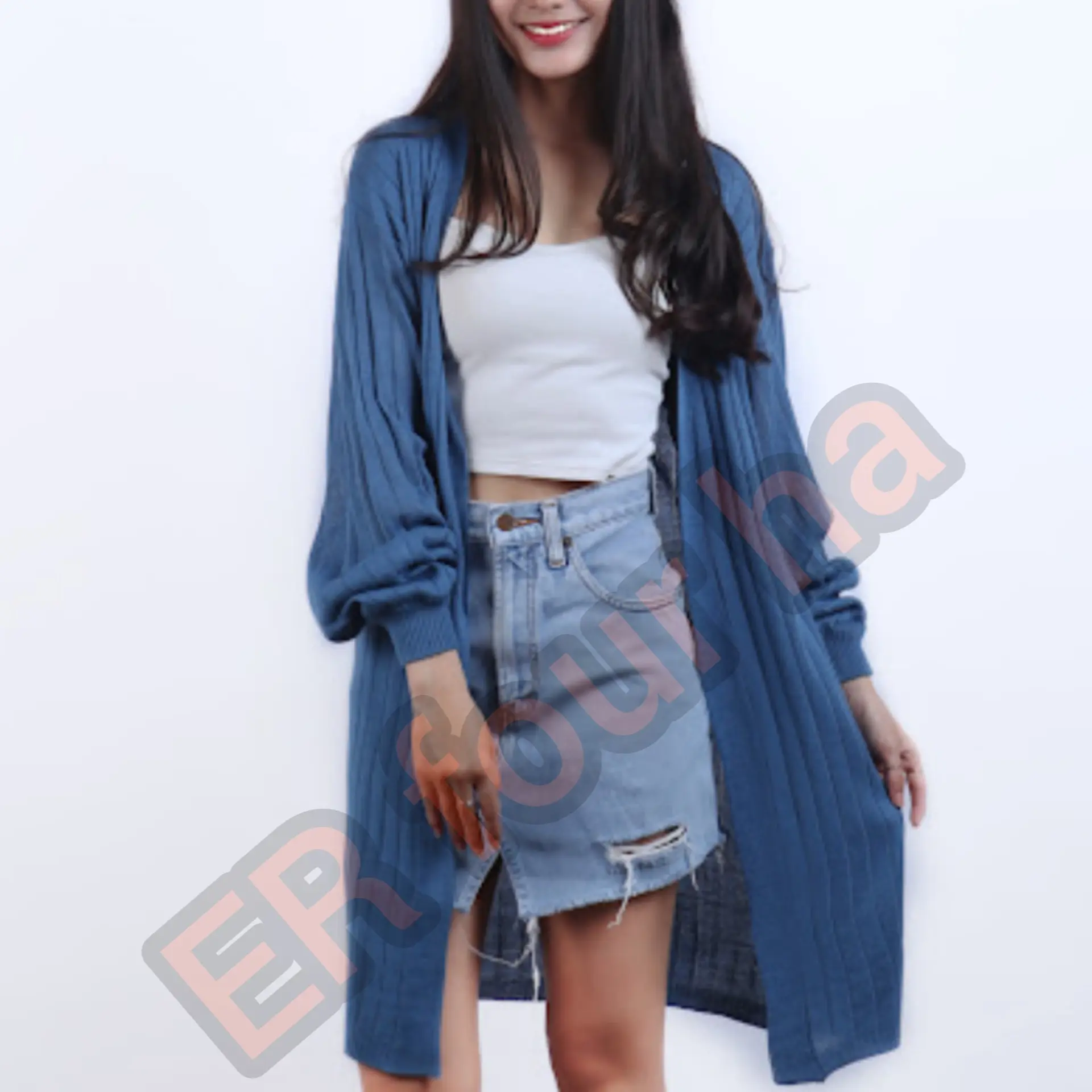 Cardigan Long KHEYSA | Pakaian Wanita Rajut Lembut | Atasan Wanita | Rajut Outerwear | Sweater Murah