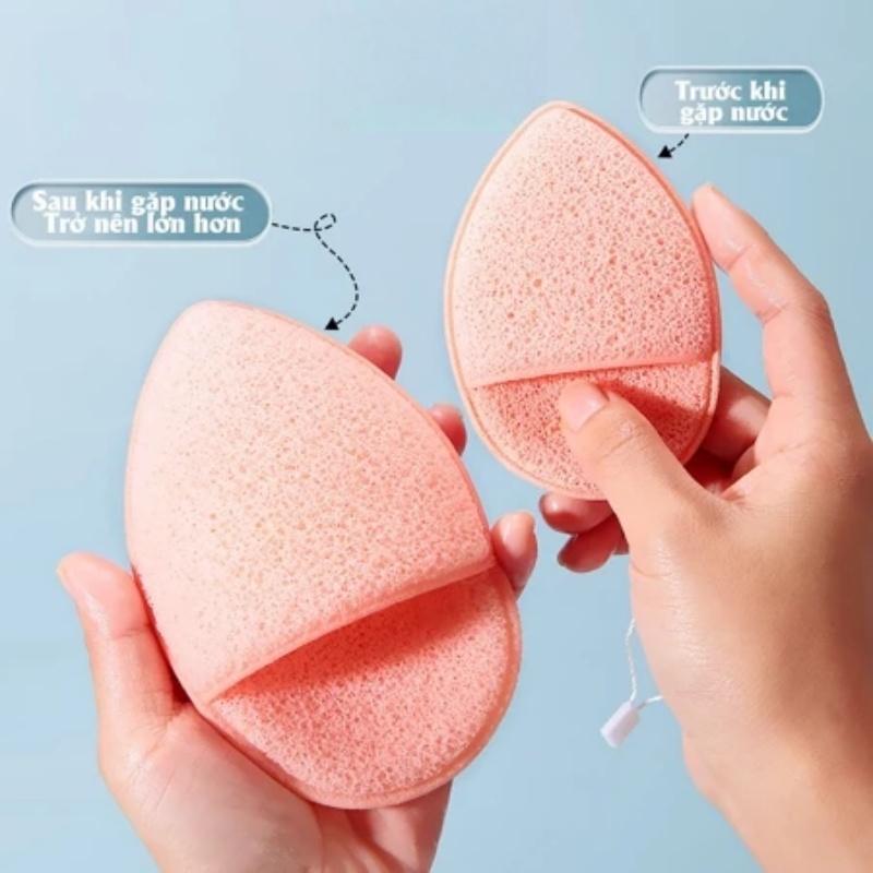 Bọt Biển Rửa Mặt Mềm Mại Làm Sạch Sâu Lỗ Chân Lông, Tẩy Tế Bào Chết, Thân Thiện…