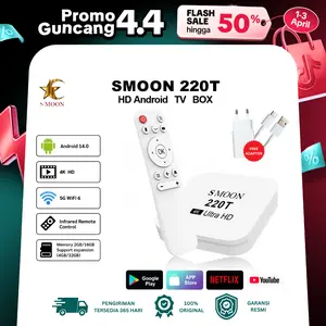 SMOON 220T  Google TV - Android 14 - Android TV Box - Youtube - Netflix - Wifi - 2+16GB - Internet