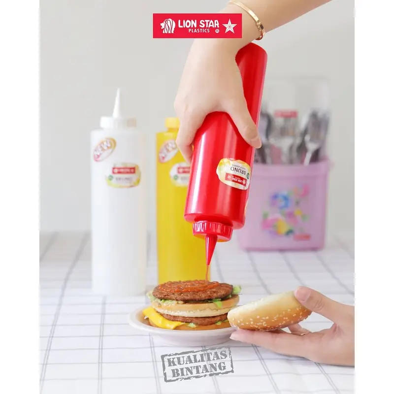 BRUNO SAUCE KEEPER 720ml Botol Saos TS-56 LION STAR TEMPAT MAYONICE (WARNA RANDOM) 0