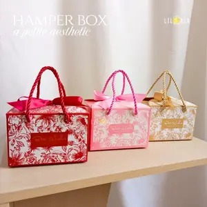 Box Mukena Aesthetic Jijning + Pita | Hamper Box Mukena Floral Elegan | Tambahan Box Hadiah Mukena