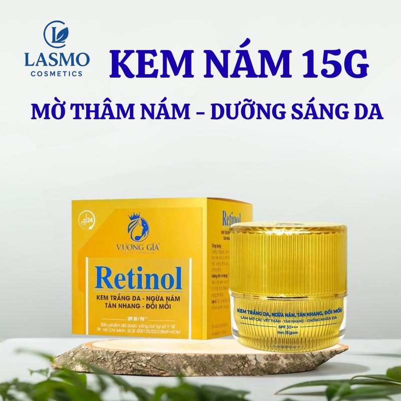  Kem Nám Sạm Tàn Nhang VƯƠNG GIA - Giúp Ngừa Thâm Dưỡng Trắng Da 15 Gram - Skincare Chăm Sóc Da vua nám taitao Làm Đẹp Da Sen 