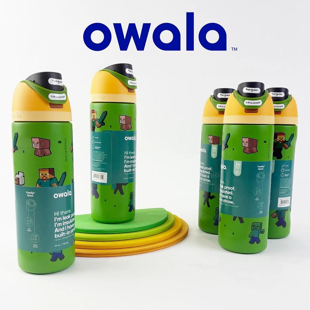 OWALA x Minecraft | Edisi Koleksi Resmi & Terbatas - FreeSip Tumbler 24oz / 32oz