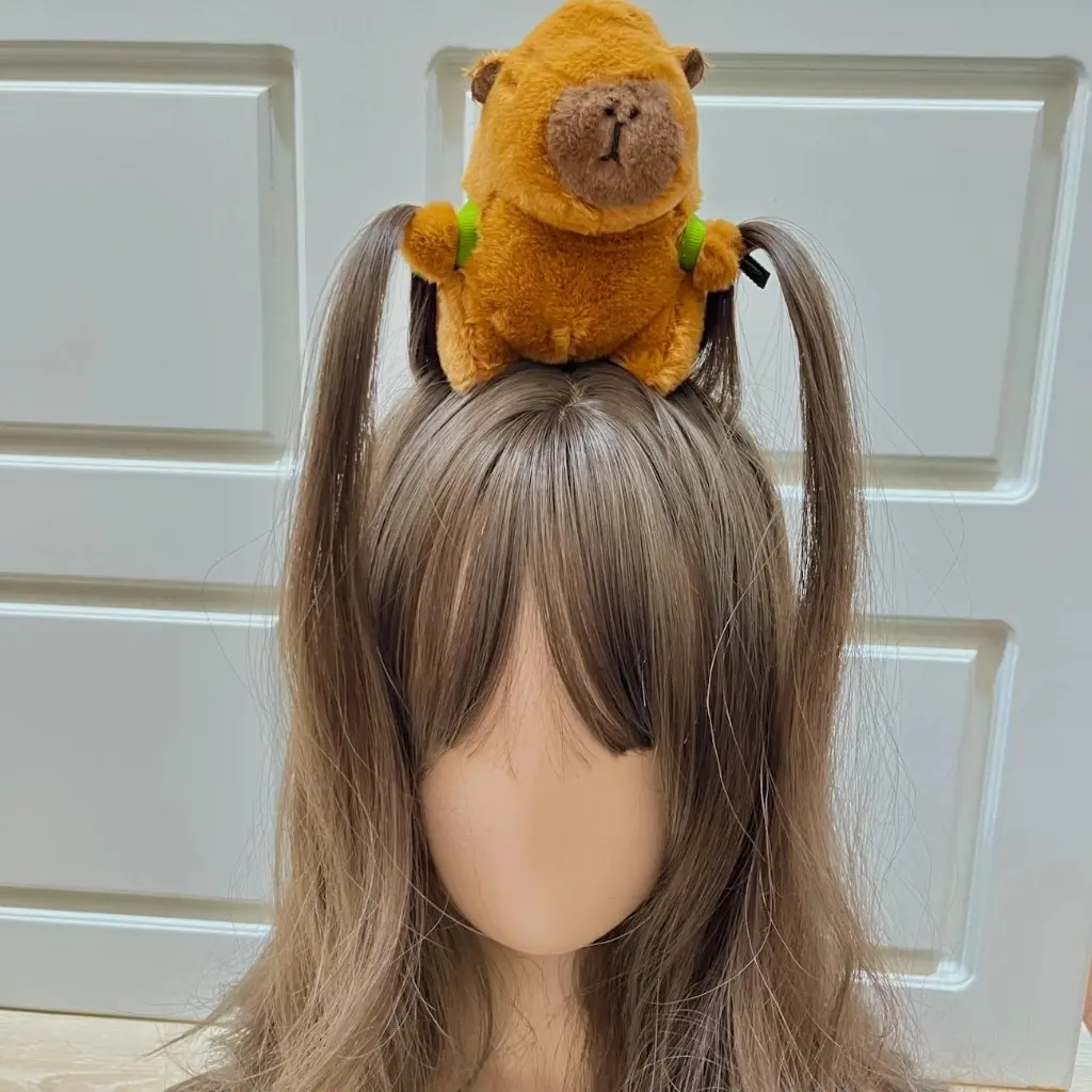 Bando Ratatouille Capybara lucu / Bando Jepit Rambut lucu capybara / Bandana capybara lucu kado unik / aksesoris rambut Capybara