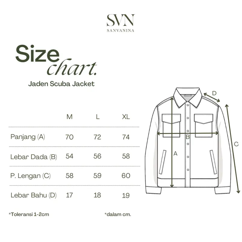 SANVANINA Jaden Scuba Jacket | Trucker Jacket Outer Pria | Baju Cowok Lengan Panjang Pria J-02 7