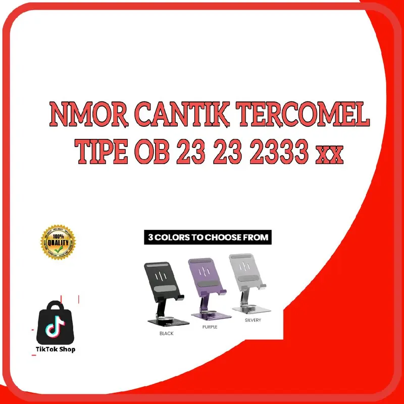 nmr cantik, holder tipe 232323 . cod 0