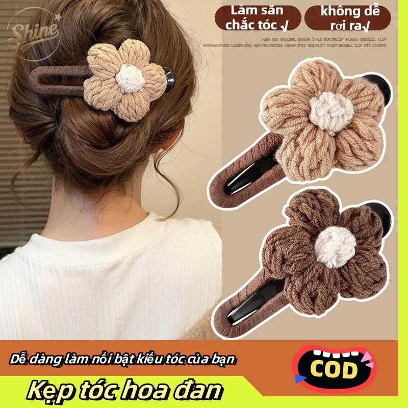  Kẹp Tóc Mỏ Vịt Hoa Len Dài 11,5cm Dành Cho Nữ Sau Đầu Kiểu Mới 2025  Thanh Toán Khi Nhận Hàng  