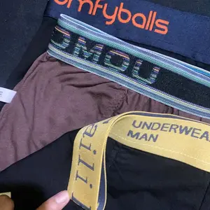 ISI 6 PCS Celana Dalam Pria Boxer Spandex Cool Silk yng Lagi Viral Hitam Katun Lembut Nyaman Polyester Pendek M Seamless briefs