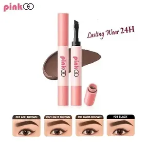 PinkGo Eyebrow Tint Pen - Tahan Lama 24 Jam | 4 Pilihan Warna Alis Natural